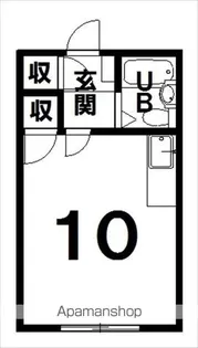 シャンポール中田【1階】の間取り