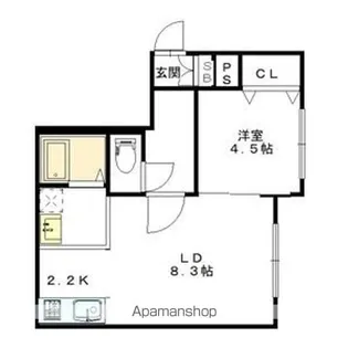 フローラリア美園【3階】の間取り