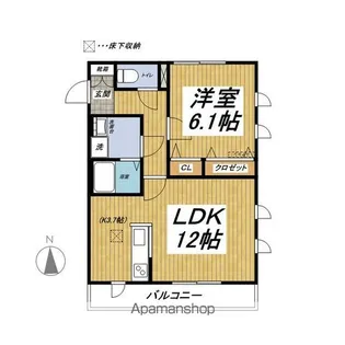 ANNEX椎名町【1階】の間取り