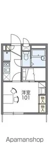 レオパレスエスペーロ【2階】の間取り