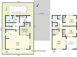 埼玉県上尾市大字上尾下【一戸建】の間取り