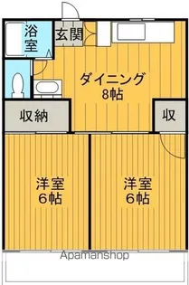 メゾンユキ【203号室】の間取り