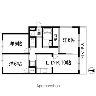 牧の原中央マンション【4階】の間取り