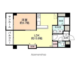 グレイスハイム【506号室】の間取り