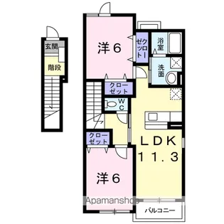 グラースヴィラ【2階】の間取り