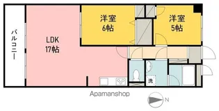 Sキャメリア【602号室】の間取り
