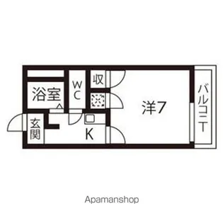 タウニー浪打【102号室】の間取り
