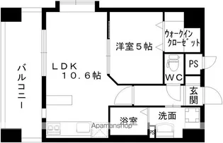 レジディア熊本辛島【7階】の間取り