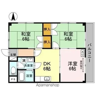 大幸マンション【1階】の間取り