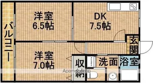 クレール葵【1階】の間取り