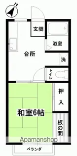 コーポ壱番館【202号室】の間取り