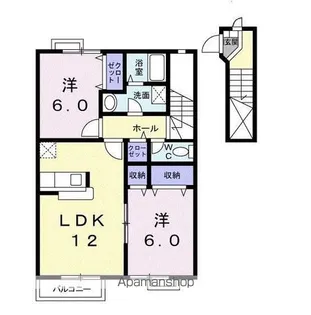 フィール ファインB【2階】の間取り