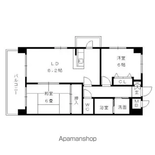 アプリコート春日【4階】の間取り