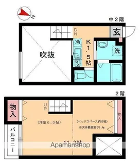 CASA STELLA【206号室】の間取り