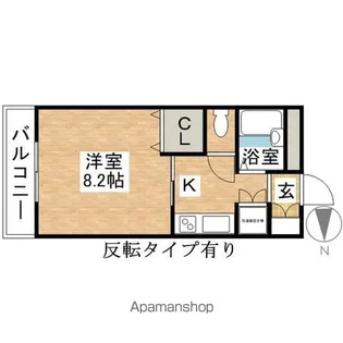 メープルタウン扶桑【1階】の間取り