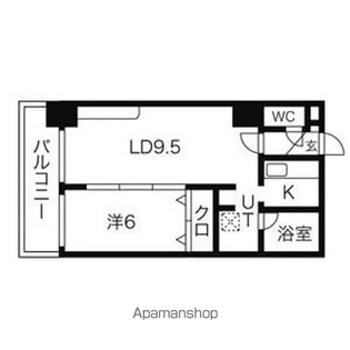 パークヒルズOM中央12【9階】の間取り