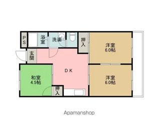 日高マンションⅠ【1-1号室】の間取り