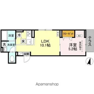 セレスティア上十条【1階】の間取り