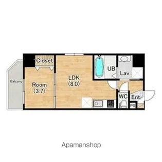 (仮称)ジーグランデ九条【2階】の間取り