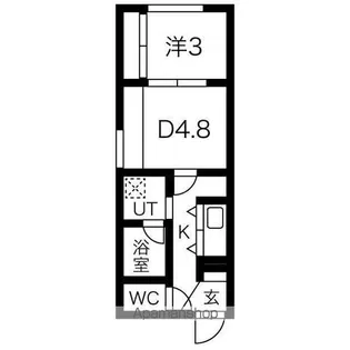 メニーズコート創成タウンC棟【2階】の間取り