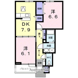 サンブリッジⅠ【1階】の間取り
