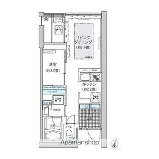 ガーデニエール砧ウエスト【4階】の間取り