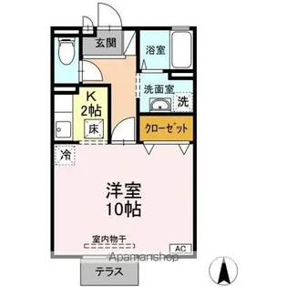 梟の丘 ABCD【1階】の間取り