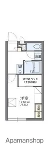 レオパレスセブンテン【1階】の間取り