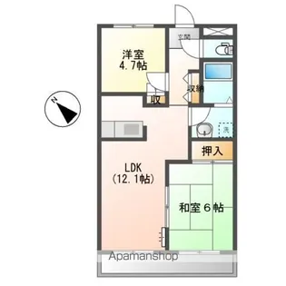 アーバンヒルズ【2階】の間取り