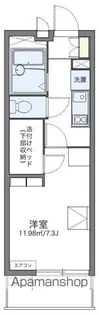 レオパレスセレノ【3階】の間取り
