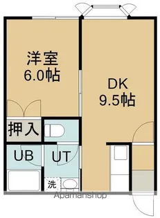 五稜郭マンション【102号室】の間取り