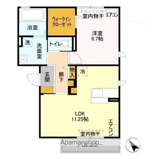 ONE’S HARBOR II【2階】の間取り