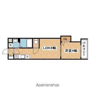 AXIA MーCITY 大阪瑞光【3階】の間取り