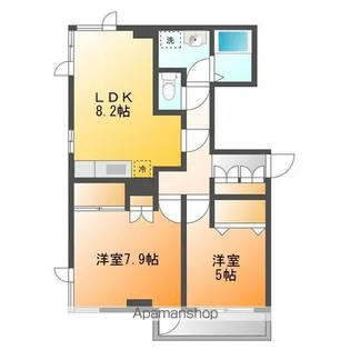 第2アーク山崎【3階】の間取り