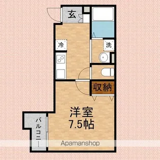 メゾンドヴェール【203号室】の間取り