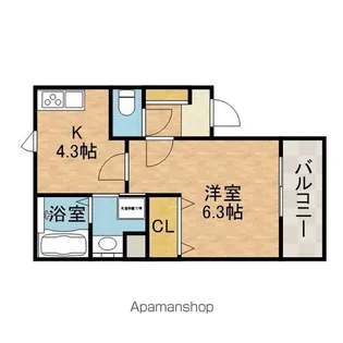 リーベ【3階】の間取り
