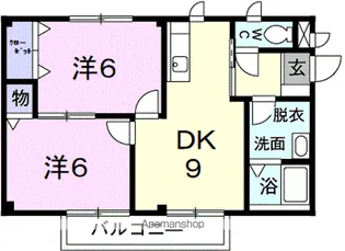 カーサ・ラッフィナート【2階】の間取り