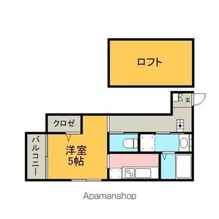 コンフォルテ二日市【101号室】の間取り