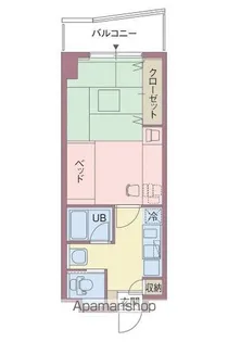 メゾン ベルトワール【208号室】の間取り