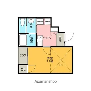 1Kの間取り画像