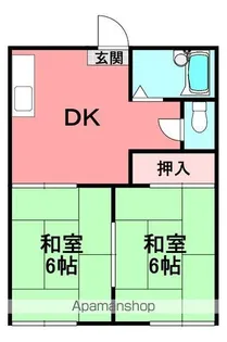 アネックス横屋A【2階】の間取り