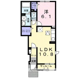 カルテット Ⅱ【1階】の間取り