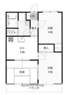 ホワイト岡田ビル【103号室】の間取り