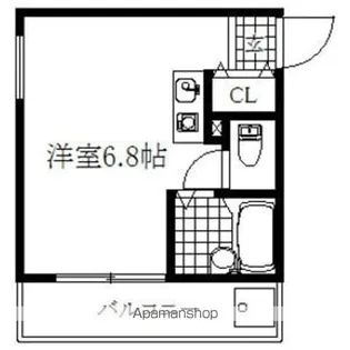 レジデンス原【3B号室】の間取り