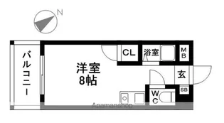 ライベストコート西公園【4階】の間取り