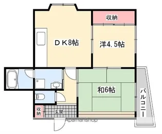富尾ビル【5階】の間取り