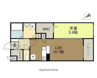 神奈川県川崎市高津区梶ケ谷5丁目【マンション】の間取り
