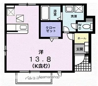 ブリアント・ベル【1階】の間取り