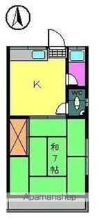 コーポいながき【2階】の間取り