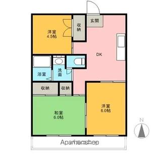 シャトータナカ【1階】の間取り